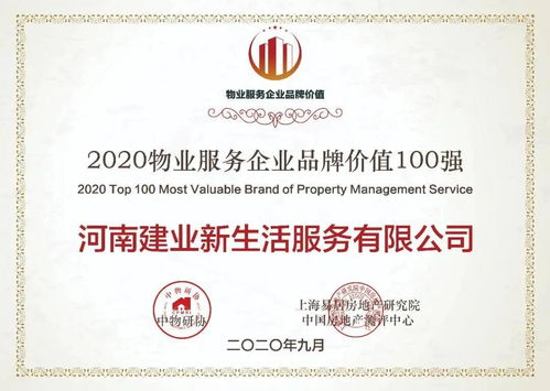建業(yè)新生活榮獲中國物業(yè)管理協(xié)會五大服務獎項，引領行業(yè)卓越管理新標桿